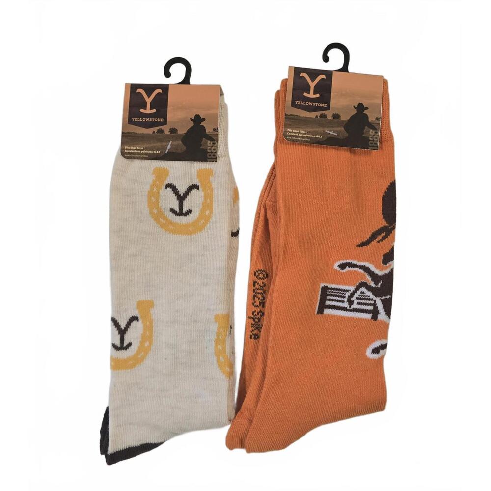 Yellowstone (Paramount) 2 pk Socks